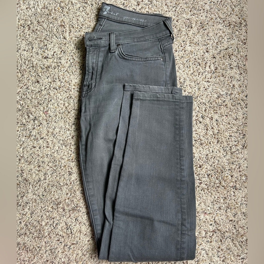 7 for all mankind gwenevere skinny jeans, size 27, 8.5” midrise, 29” inseam